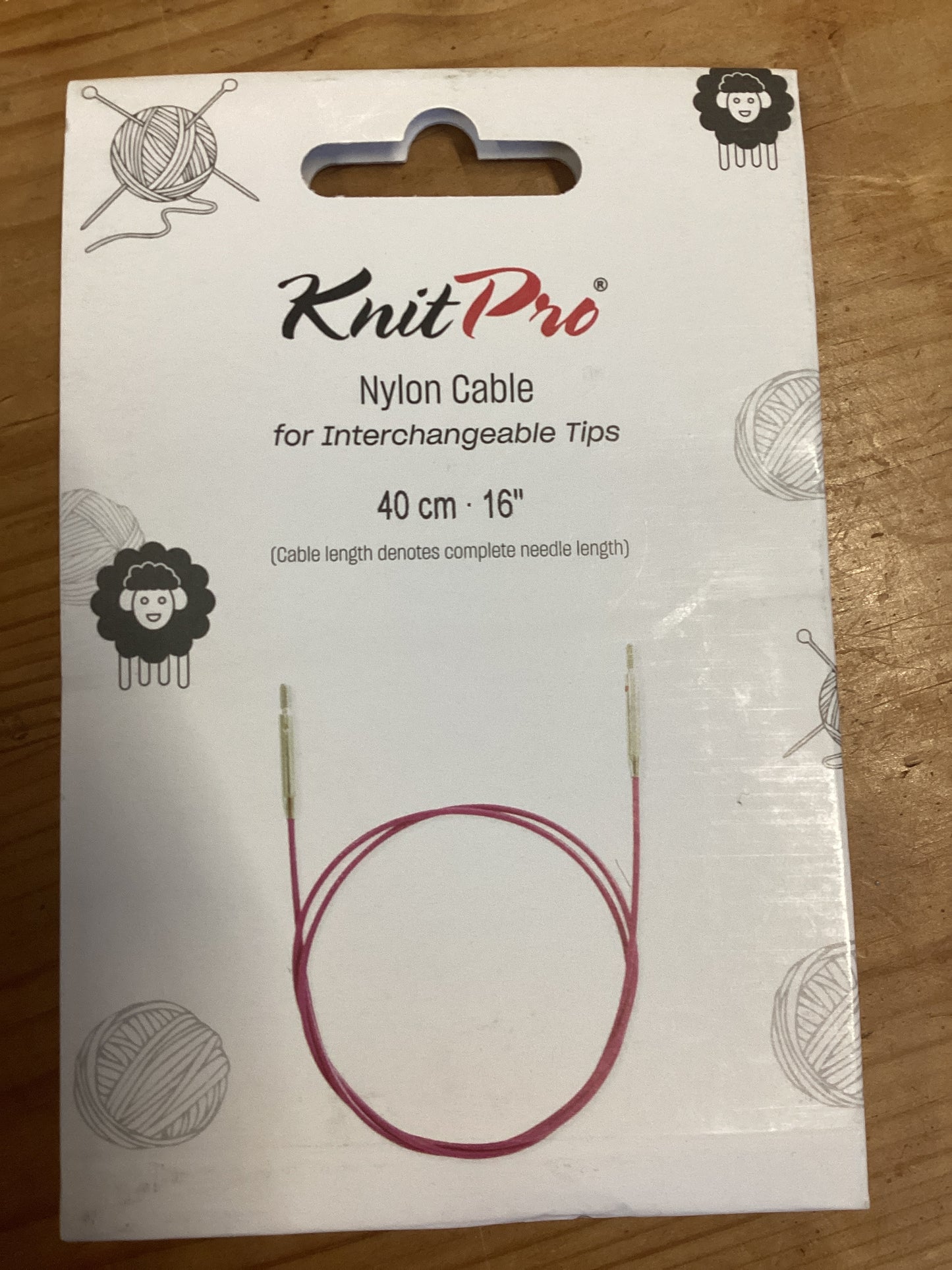 KnitPro Nylon cable for interchangeable tips