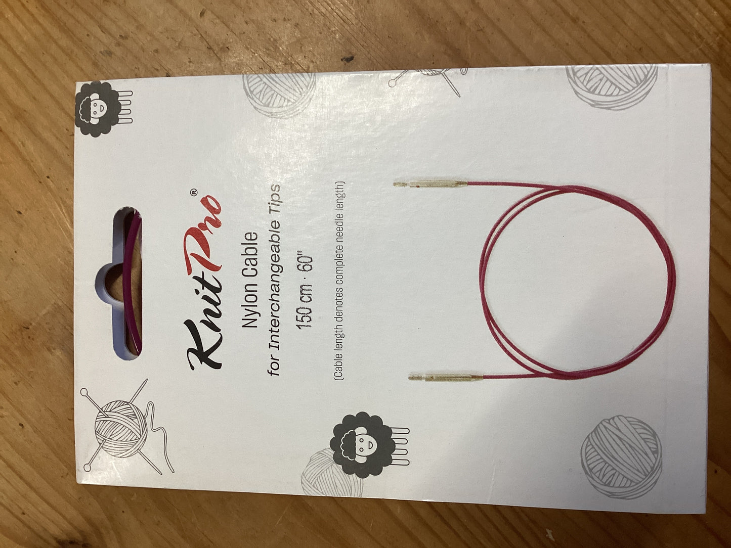 KnitPro Nylon cable for interchangeable tips