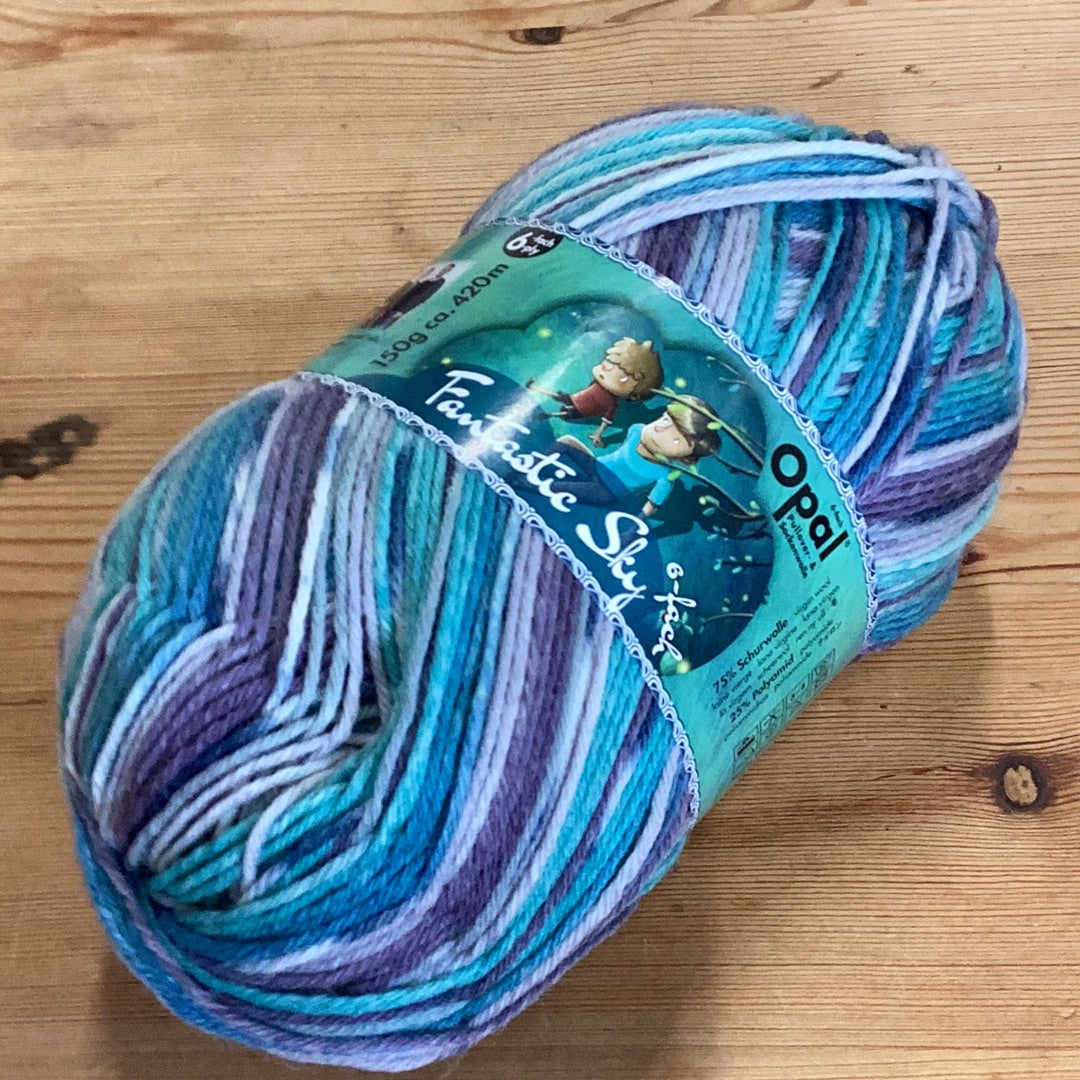 Opal Fantastic Sky 6-ply sock yarn