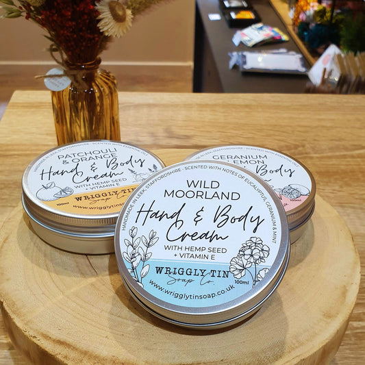 Wriggly Tin Soap Co. Hand and Body Cream