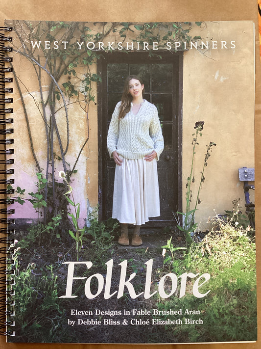 WYS Folklore pattern book for Fable Aran yarn