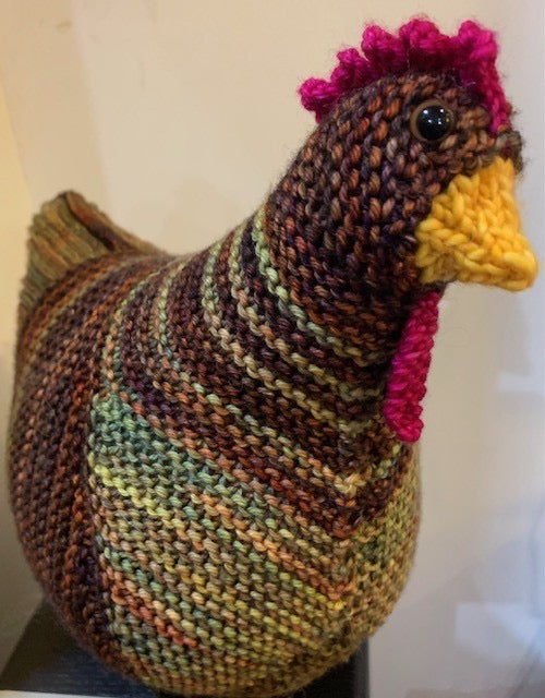 Kit to Knit your own 'Emotional Support' Chicken