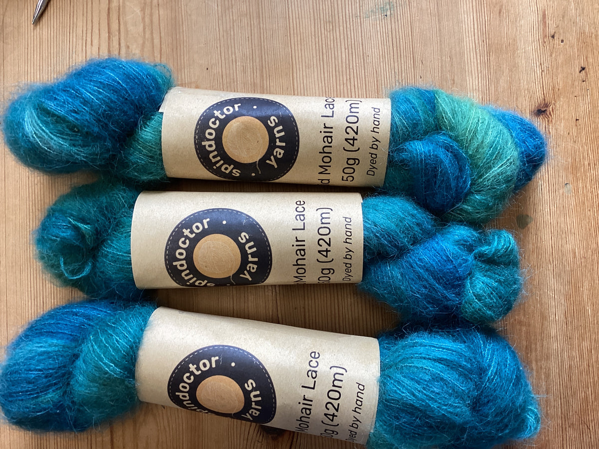 Spindoctor Yarns Hand-dyed Kid Mohair Lace 50g